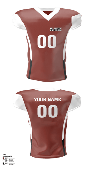 Football Jersey, mc chiefs, , Teamtime, Team time, sublimation, custom sports apparel, team uniforms, spirit wear, spiritwear, sports uniforms, custom shirts, team store, custom team store, fundraiser sports, apparel fundraiser