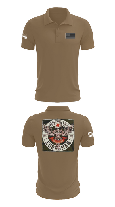 Hospital Corpsman 483709 Short Sleeve Performance Polo - 7