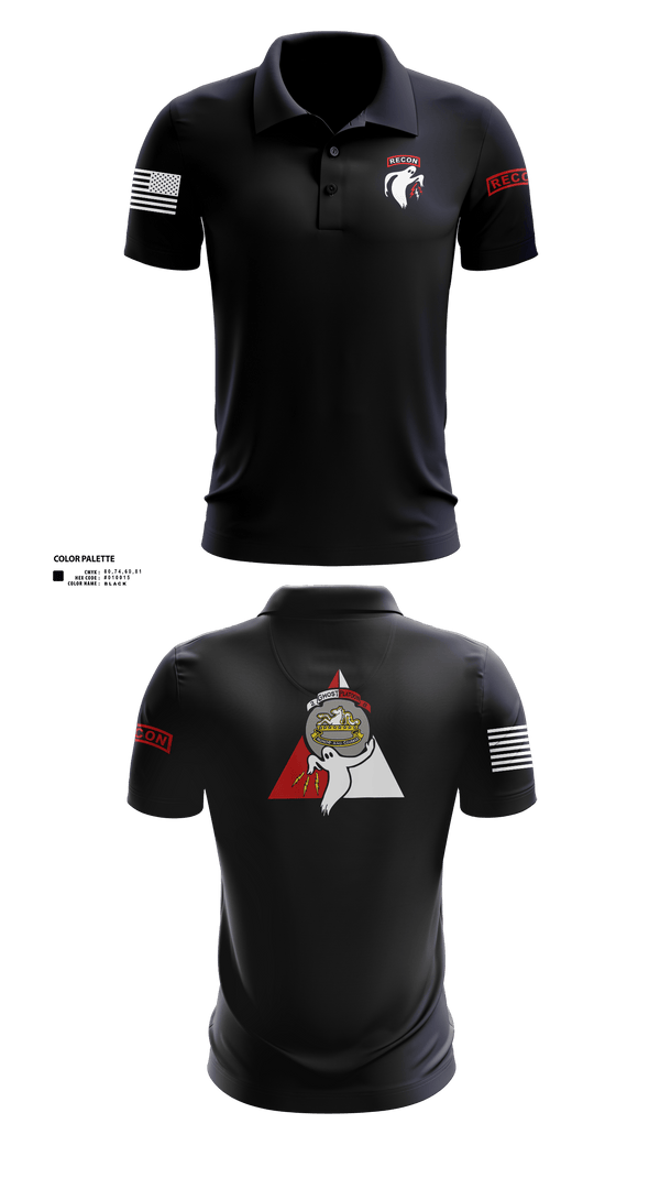 Short Sleeve Performance Polo, Ghost Platoon, HHC, 2-8 CAV, 1ABCT, 1CD, , Teamtime, Team time, sublimation, custom sports apparel, team uniforms, spirit wear, spiritwear, sports uniforms, custom shirts, team store, custom team store, fundraiser sports, apparel fundraiser