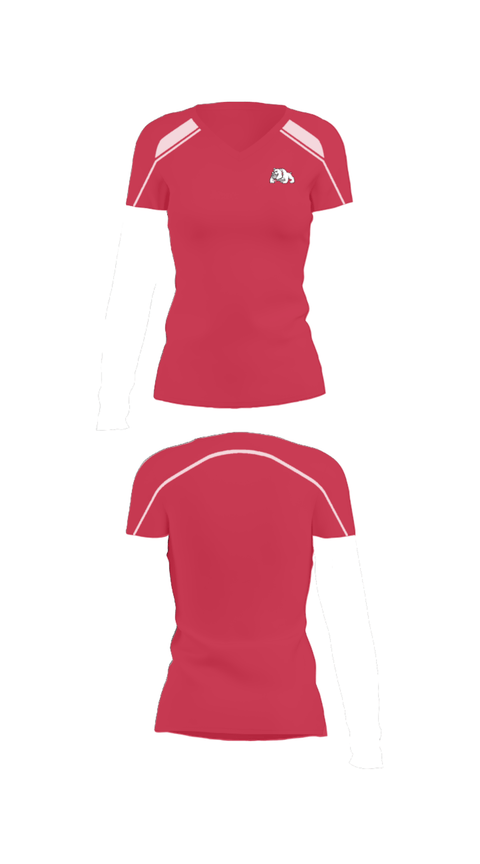 Women's Short Sleeve Vneck Shirt, Holmes Community College Softball, Softball, Teamtime, Team time, sublimation, custom sports apparel, team uniforms, spirit wear, spiritwear, sports uniforms, custom shirts, team store, custom team store, fundraiser sports, apparel fundraiser