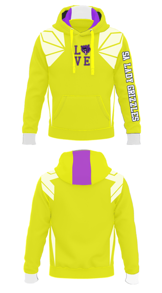Hoodie, SA LADY GRIZZLES, Women's Volleyball, Teamtime, Team time, sublimation, custom sports apparel, team uniforms, spirit wear, spiritwear, sports uniforms, custom shirts, team store, custom team store, fundraiser sports, apparel fundraiser