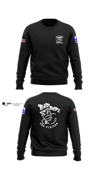Crew Neck Sweatshirt, Ewok dismount3rd PLT Bad BoysBad boyz3rd PLT Bad BoysBad Boiiz3rd PLT Bad BoysPT Bad Boiiz3rd PLT Bad BoysBlue Ewok, , Teamtime, Team time, sublimation, custom sports apparel, team uniforms, spirit wear, spiritwear, sports uniforms, custom shirts, team store, custom team store, fundraiser sports, apparel fundraiser