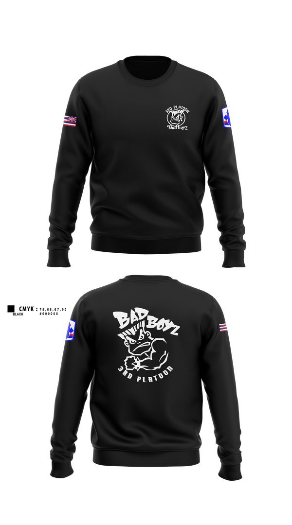 Crew Neck Sweatshirt, Ewok dismount3rd PLT Bad BoysBad boyz3rd PLT Bad BoysBad Boiiz3rd PLT Bad BoysPT Bad Boiiz3rd PLT Bad BoysBlue Ewok, , Teamtime, Team time, sublimation, custom sports apparel, team uniforms, spirit wear, spiritwear, sports uniforms, custom shirts, team store, custom team store, fundraiser sports, apparel fundraiser