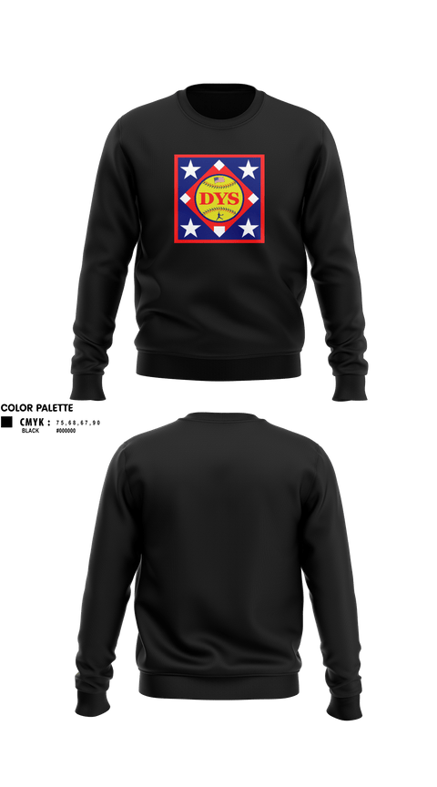 Crew Neck Sweatshirt, Diamond Youth Softball, Softball, Teamtime, Team time, sublimation, custom sports apparel, team uniforms, spirit wear, spiritwear, sports uniforms, custom shirts, team store, custom team store, fundraiser sports, apparel fundraiser