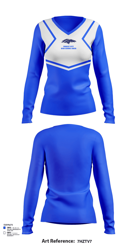 Womens Long Sleeve Vneck Shirt, Forrest City High School Cheer, Cheer, Teamtime, Team time, sublimation, custom sports apparel, team uniforms, spirit wear, spiritwear, sports uniforms, custom shirts, team store, custom team store, fundraiser sports, apparel fundraiser