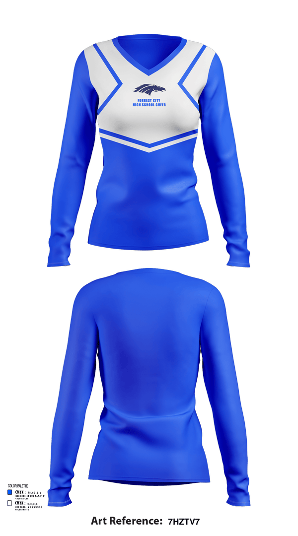 Womens Long Sleeve Vneck Shirt, Forrest City High School Cheer, Cheer, Teamtime, Team time, sublimation, custom sports apparel, team uniforms, spirit wear, spiritwear, sports uniforms, custom shirts, team store, custom team store, fundraiser sports, apparel fundraiser