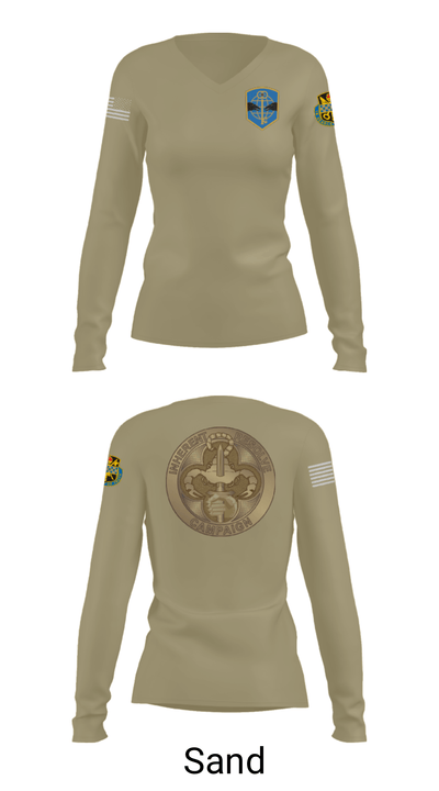 372 MOB 52561294 Women's Long Sleeve V-neck Shirt - 54
