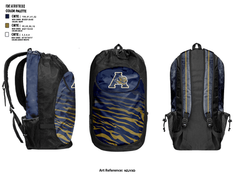 Gear Bag, Arlington Tigers, Track & Field, Teamtime, Team time, sublimation, custom sports apparel, team uniforms, spirit wear, spiritwear, sports uniforms, custom shirts, team store, custom team store, fundraiser sports, apparel fundraiser