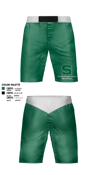 South Hagerstown High School Wrestling 17384983 Fight Shorts - 5