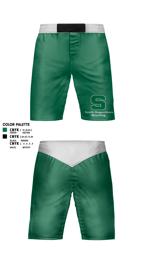 Fight Shorts, South Hagerstown High School Wrestling, Wrestling, Teamtime, Team time, sublimation, custom sports apparel, team uniforms, spirit wear, spiritwear, sports uniforms, custom shirts, team store, custom team store, fundraiser sports, apparel fundraiser