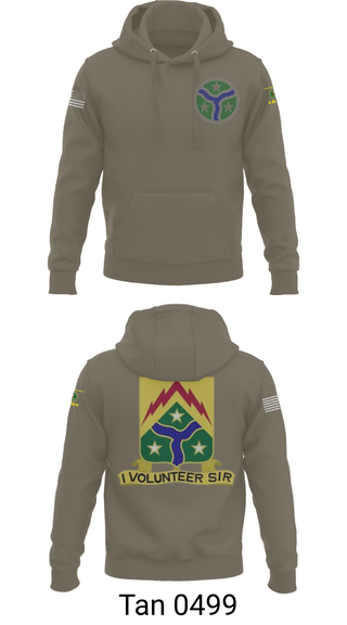 Hoodie, 278th Armored Cavalry, Army, Teamtime, Team time, sublimation, custom sports apparel, team uniforms, spirit wear, spiritwear, sports uniforms, custom shirts, team store, custom team store, fundraiser sports, apparel fundraiser