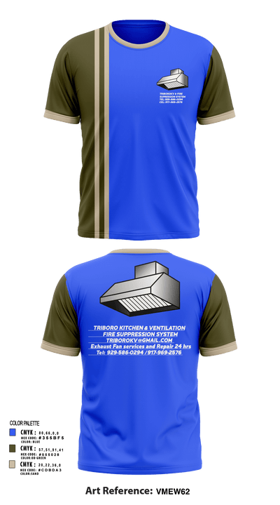 Triboro kitchen & ventilation 34118337 Short Sleeve Performance Shirt - 131