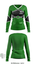 Hartford High School Cheer 40549424 Women's Long Sleeve V-neck Shirt - 129