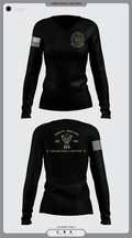 332 ECS SCOS 86475231 Women's Long Sleeve V-neck Shirt - 5