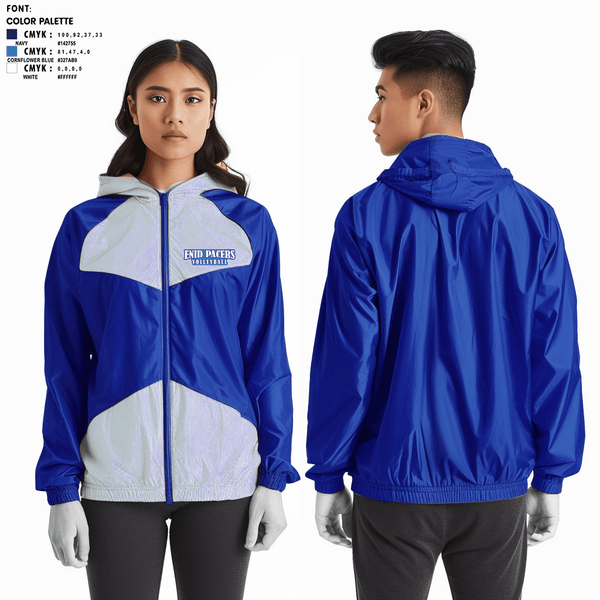 Windbreaker, Enid Pacers, Women's Volleyball, Teamtime, Team time, sublimation, custom sports apparel, team uniforms, spirit wear, spiritwear, sports uniforms, custom shirts, team store, custom team store, fundraiser sports, apparel fundraiser