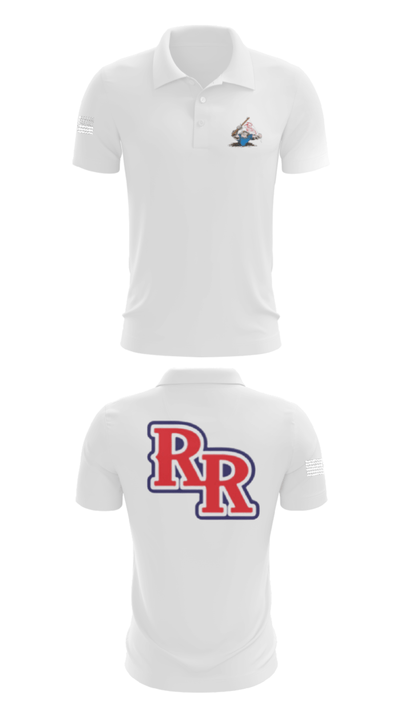 Rudder Middle School Football 89550259 Short Sleeve Performance Polo - 9
