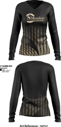 S Mendez construction LLC 92063861 Women's Long Sleeve V-neck Shirt -1 1