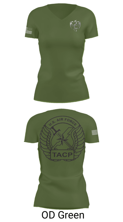 18th Air Support Operations Group 80875786 Women's Short Sleeve V-neck Shirt - 48