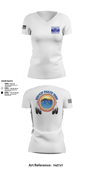 Womens Short Sleeve Vneck Shirt, Bishop Paiute EMO/ Hazardous Fiels Reduction, Fire Department, Teamtime, Team time, sublimation, custom sports apparel, team uniforms, spirit wear, spiritwear, sports uniforms, custom shirts, team store, custom team store, fundraiser sports, apparel fundraiser
