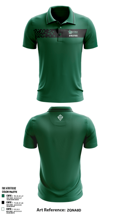 Hulstrom Middle School 76593235 Short Sleeve Performance Polo - 1
