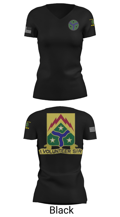 278th Armored Cavalry 65599627 Women's Short Sleeve V-neck Shirt - 28