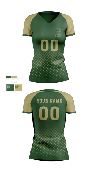 Womens Short Sleeve Vneck Shirt, Saint Edward High School Volleyball, Women's Volleyball, Teamtime, Team time, sublimation, custom sports apparel, team uniforms, spirit wear, spiritwear, sports uniforms, custom shirts, team store, custom team store, fundraiser sports, apparel fundraiser