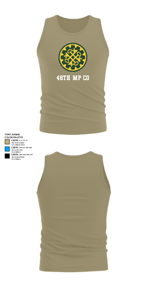 Tank Top, 46th MP Co, Army, Teamtime, Team time, sublimation, custom sports apparel, team uniforms, spirit wear, spiritwear, sports uniforms, custom shirts, team store, custom team store, fundraiser sports, apparel fundraiser