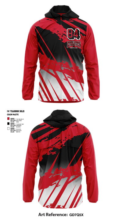 84 Athletes Wrestling 19067308 Windbreaker - 1