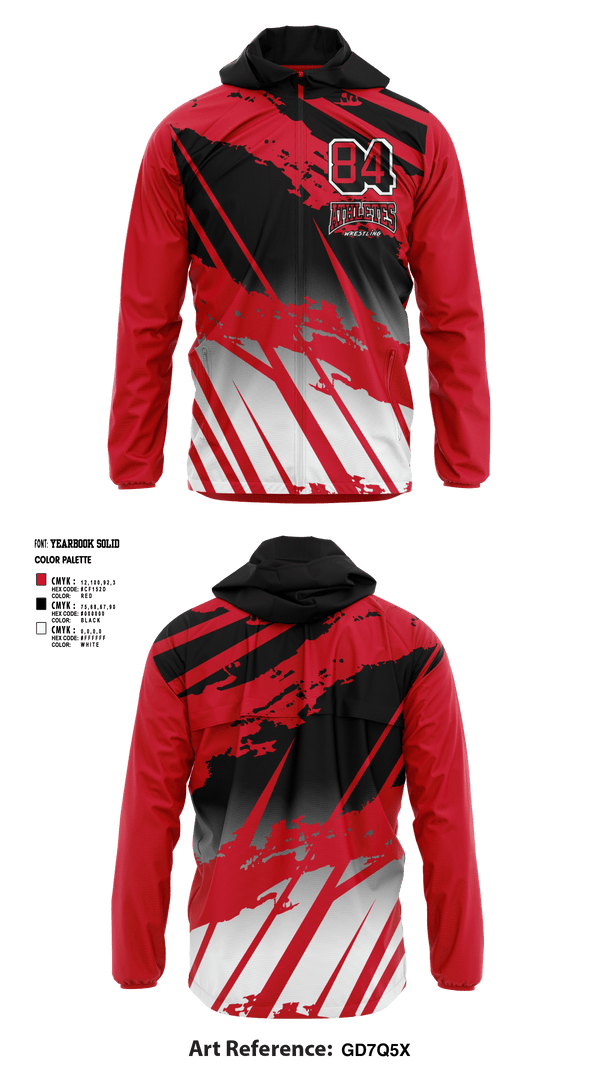 Windbreaker, 84 Athletes Wrestling, Wrestling, Teamtime, Team time, sublimation, custom sports apparel, team uniforms, spirit wear, spiritwear, sports uniforms, custom shirts, team store, custom team store, fundraiser sports, apparel fundraiser