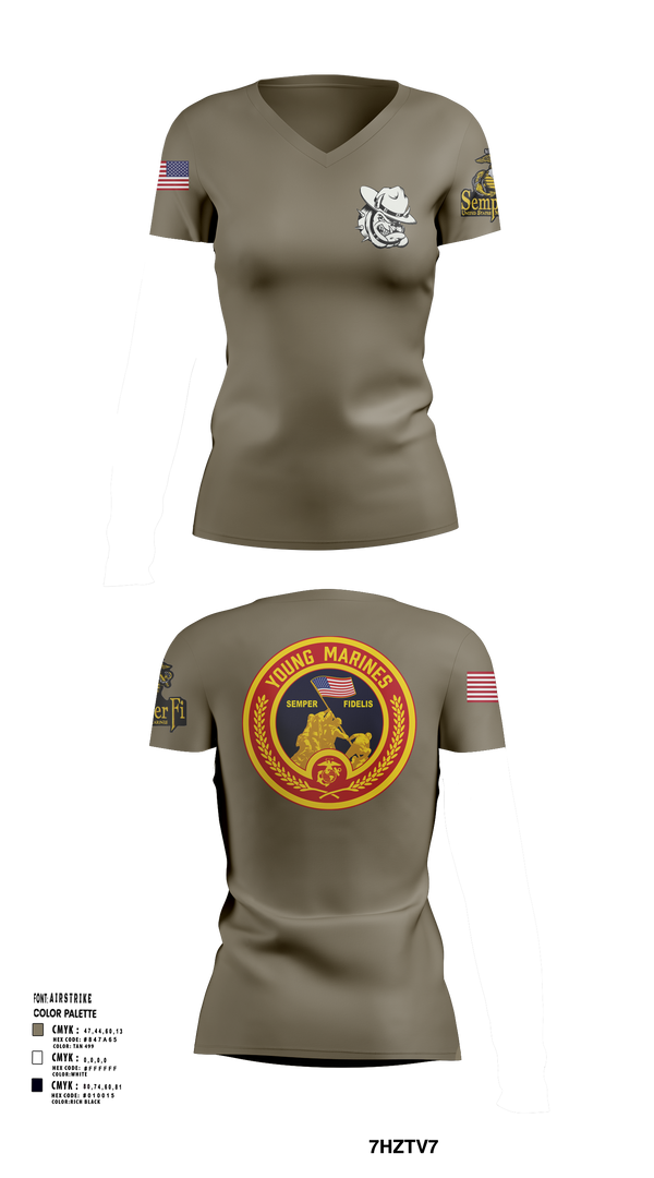 Womens Short Sleeve Vneck Shirt, Rogue Valley, Marines, Teamtime, Team time, sublimation, custom sports apparel, team uniforms, spirit wear, spiritwear, sports uniforms, custom shirts, team store, custom team store, fundraiser sports, apparel fundraiser