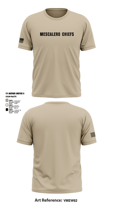 Mescalero chiefs 4898423 Short Sleeve Performance Shirt - 1
