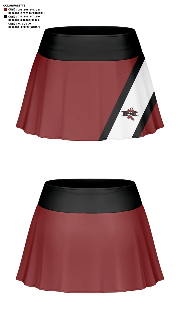 Skort, Riverton High School Cheer, Cheer, Teamtime, Team time, sublimation, custom sports apparel, team uniforms, spirit wear, spiritwear, sports uniforms, custom shirts, team store, custom team store, fundraiser sports, apparel fundraiser