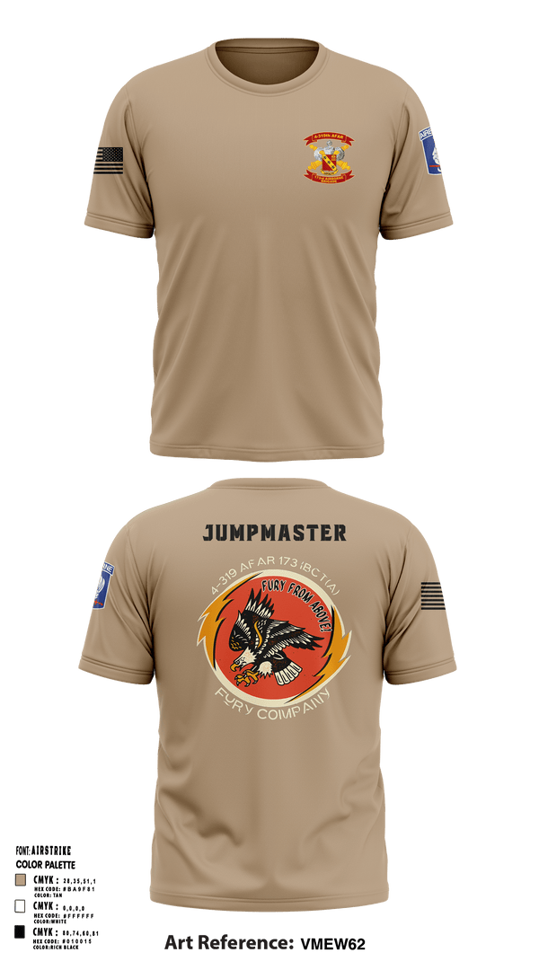 Short Sleeve Performance Shirt, FCO 4-319 AFAR, 173 IBCT(A), Army, Teamtime, Team time, sublimation, custom sports apparel, team uniforms, spirit wear, spiritwear, sports uniforms, custom shirts, team store, custom team store, fundraiser sports, apparel fundraiser