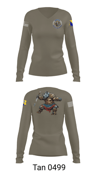 Womens Long Sleeve Vneck Shirt, 31st LRS, Air Force, Teamtime, Team time, sublimation, custom sports apparel, team uniforms, spirit wear, spiritwear, sports uniforms, custom shirts, team store, custom team store, fundraiser sports, apparel fundraiser