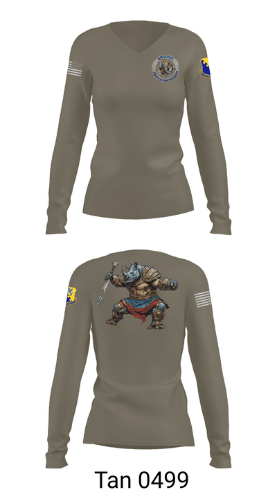 31st LRS 85986952 Women's Long Sleeve V-neck Shirt - 77