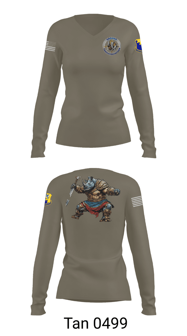 Womens Long Sleeve Vneck Shirt, 31st LRS, Air Force, Teamtime, Team time, sublimation, custom sports apparel, team uniforms, spirit wear, spiritwear, sports uniforms, custom shirts, team store, custom team store, fundraiser sports, apparel fundraiser