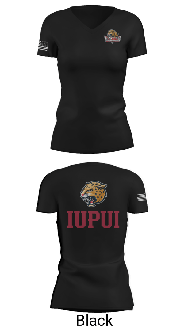 Women's Short Sleeve Vneck Shirt, University-Purdue University Track, Track & Field, Teamtime, Team time, sublimation, custom sports apparel, team uniforms, spirit wear, spiritwear, sports uniforms, custom shirts, team store, custom team store, fundraiser sports, apparel fundraiser