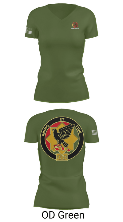 D FST 8-1 CAV 24153334 Women's Short Sleeve V-neck Shirt - 48