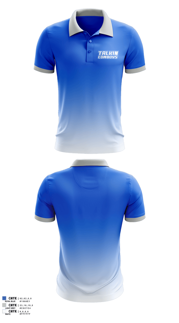 Short Sleeve Performance Polo, Talkin Cowboys, , Teamtime, Team time, sublimation, custom sports apparel, team uniforms, spirit wear, spiritwear, sports uniforms, custom shirts, team store, custom team store, fundraiser sports, apparel fundraiser