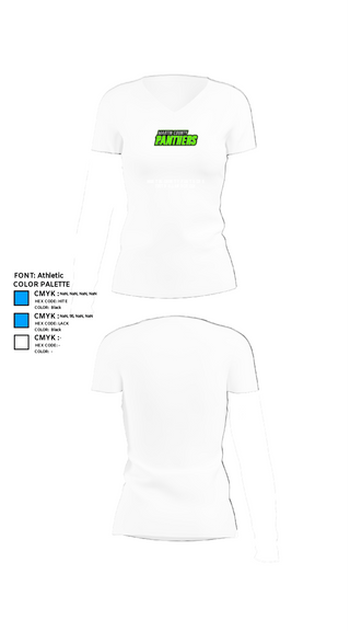 Women's Short Sleeve Vneck Shirt, Martin County Panthers Football And Cheer, Football, Teamtime, Team time, sublimation, custom sports apparel, team uniforms, spirit wear, spiritwear, sports uniforms, custom shirts, team store, custom team store, fundraiser sports, apparel fundraiser