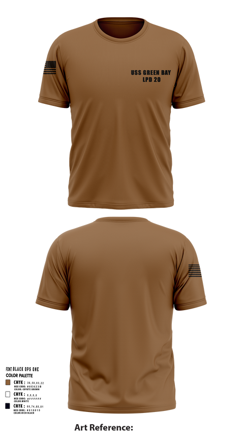 Short Sleeve Performance Shirt, USS GREEN BAY LPD 20, Navy, Teamtime, Team time, sublimation, custom sports apparel, team uniforms, spirit wear, spiritwear, sports uniforms, custom shirts, team store, custom team store, fundraiser sports, apparel fundraiser