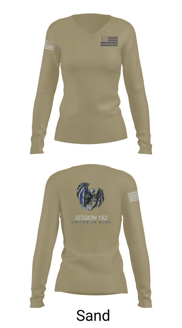 Womens Long Sleeve Vneck Shirt, Session 152, Police, Teamtime, Team time, sublimation, custom sports apparel, team uniforms, spirit wear, spiritwear, sports uniforms, custom shirts, team store, custom team store, fundraiser sports, apparel fundraiser
