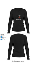 McIntosh County Academy Basketball 77239523 Women's Long Sleeve V-neck Shirt -1 34