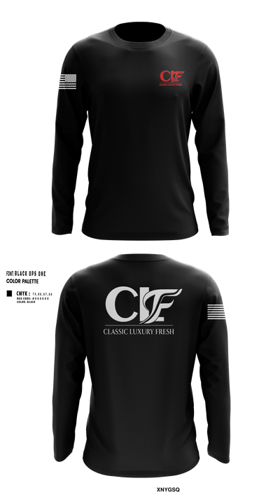 CLF 17912251 Long Sleeve Performance Shirt 251