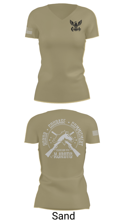 Kennesaw Mountain NJROTC 60987688 Women's Short Sleeve V-neck Shirt - 84