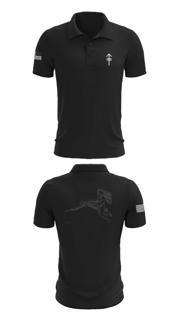 Short Sleeve Performance Polo, 2/2 3rd PLT Weapon SquadE TRP 3RD PLT WEAPONS SQUAD, Army, Teamtime, Team time, sublimation, custom sports apparel, team uniforms, spirit wear, spiritwear, sports uniforms, custom shirts, team store, custom team store, fundraiser sports, apparel fundraiser