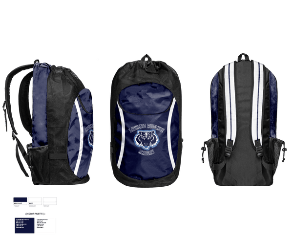 Gear Bag, Lawrence Woodmere Academy Volleyball, Women's Volleyball, Teamtime, Team time, sublimation, custom sports apparel, team uniforms, spirit wear, spiritwear, sports uniforms, custom shirts, team store, custom team store, fundraiser sports, apparel fundraiser