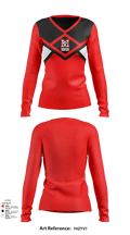 Moscow High School Cheer 68930214 Women's Long Sleeve V-neck Shirt - 114