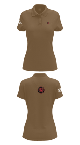 Women's Short Sleeve Performance Polo, Local 5386, Fire Department, Teamtime, Team time, sublimation, custom sports apparel, team uniforms, spirit wear, spiritwear, sports uniforms, custom shirts, team store, custom team store, fundraiser sports, apparel fundraiser