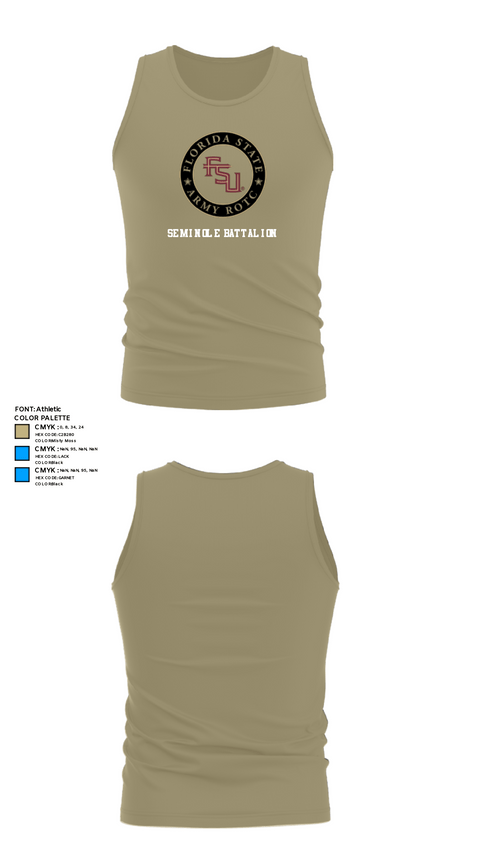 Tank Top, Seminole Battalion, Army, Teamtime, Team time, sublimation, custom sports apparel, team uniforms, spirit wear, spiritwear, sports uniforms, custom shirts, team store, custom team store, fundraiser sports, apparel fundraiser